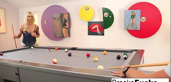  Brooke plays sexy billiards with Van&039;s balls